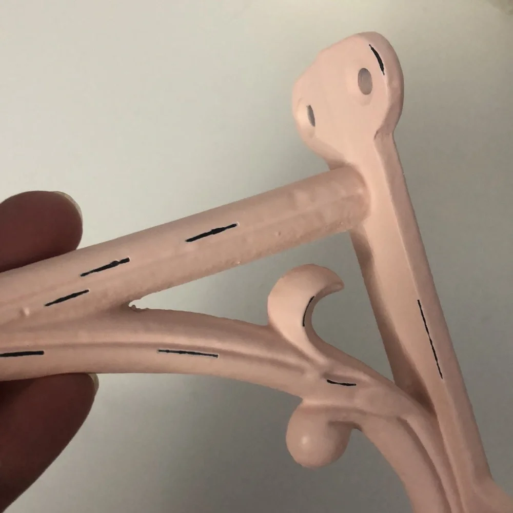 Pottery Barn Kids Cast Iron Wall Mount Pink Hook NIB - Picture 3 of 10